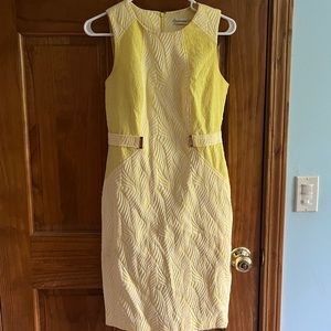 Calvin Klein yellow dress